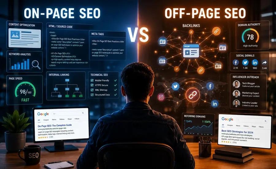 On-Page SEO and Off-Page SEO